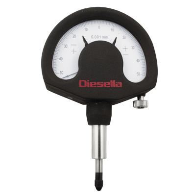 Finmätur 0-1 x 0,001 mm (±0,5 mm) med justerbara toleransmärken och platt baksida